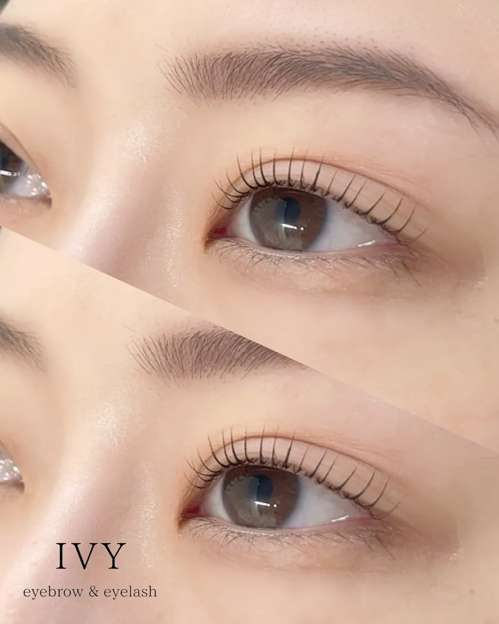 パリジェンヌラッシュリフトはまつげの根元から80度の角度で立...