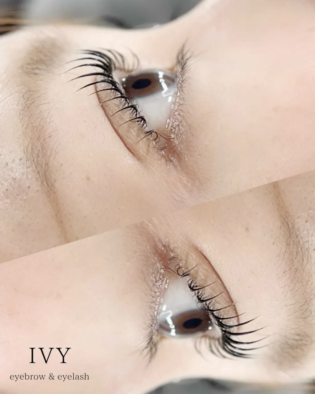 まつげサロンでの新しいデザイン、くるんっと丸みのあるパーマで...